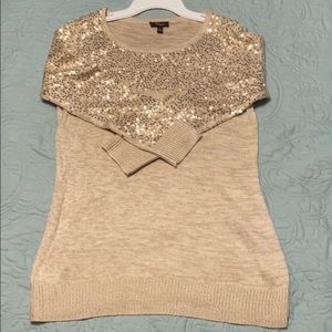 Sparkle Beige Sweater